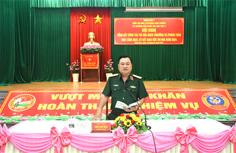 Khối thi đua 5 lữ đoàn binh chủng và Trường bắn Quốc gia khu vực 3 tổng kết công tác thi đua, khen thưởng và phong trào thi đua Quyết thắng năm 2023