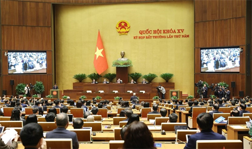 Khai mạc Kỳ họp bất thường lần thứ năm, Quốc hội khóa XV
