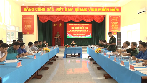Hội đồng NVQS tỉnh Long An kiểm tra công tác tuyển chọn, gọi công dân nhập ngũ huyện Vĩnh Hưng