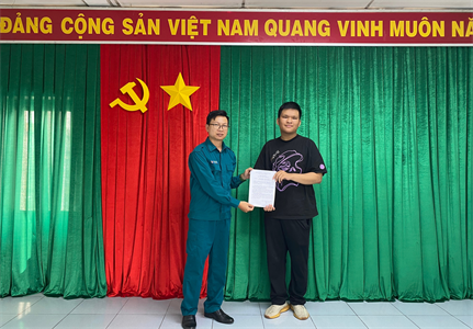 Thanh niên Phường 14, Quận 3 tình nguyện nhập ngũ năm 2024
