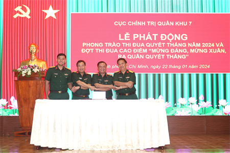 Cục Chính trị Quân khu phát động Phong trào Thi đua Quyết thắng năm 2024