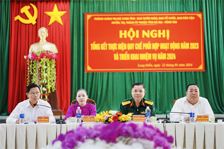 Phòng Chính trị Bộ CHQS tỉnh Bà Rịa - Vũng Tàu phối hợp hiệu quả với các ban Đảng địa phương