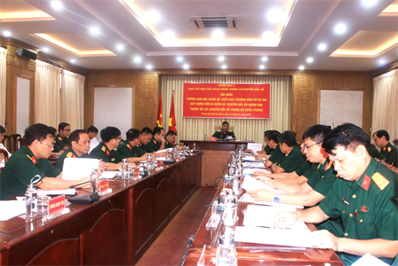 Hội nghị thông qua dự án Xây dựng đơn vị điểm về Chuyển đổi số khối Quân khu giai đoạn 2024 - 2025