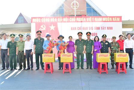 Ban Chỉ đạo 515 tỉnh Tây Ninh tổ chức lễ đón Đội K70 và K71 hoàn thành nhiệm vụ tìm kiếm, quy tập hài cốt liệt sĩ về nước