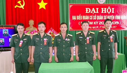 Đại hội điểm Đoàn cơ sở quân sự huyện Vĩnh Hưng