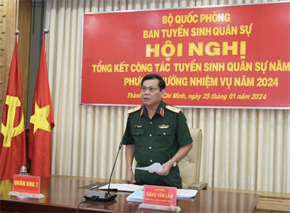 Bộ Quốc phòng tổng kết công tác tuyển sinh quân sự năm 2023