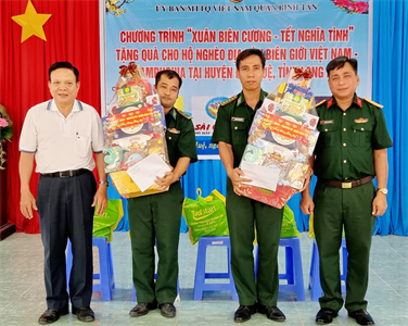 Quận Bình Tân tổ chức chương trình “Xuân biên cương - Tết nghĩa tình” tại tỉnh Long An
