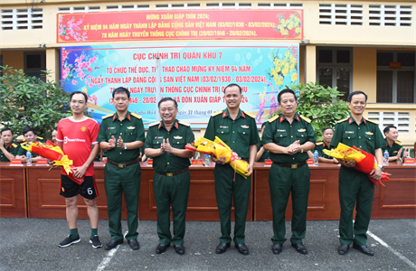 Cục Chính trị Quân khu 7 khai mạc giải thể dục, thể thao