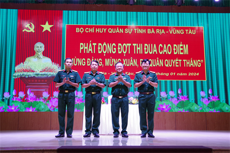Bộ CHQS tỉnh BR-VT phát động thi đua cao điểm “Mừng Đảng, mừng xuân, ra quân quyết thắng”