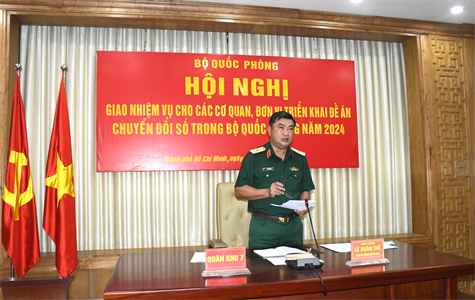 Triển khai các nhiệm vụ, dự án thuộc Đề án Chuyển đổi số trong Bộ Quốc phòng