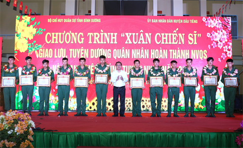 Rộn ràng “Xuân chiến sĩ” năm 2024 trên quê hương Dầu Tiếng