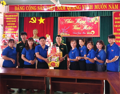 Ban CHQS huyện Bù Đăng phối hợp tổ chức các hoạt động mừng Đảng, mừng Xuân năm 2024