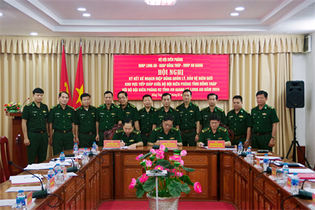 Ký kết kế hoạch hiệp đồng bảo vệ biên giới giữa lực lượng Biên phòng 3 tỉnh Long An, Đồng Tháp và An Giang