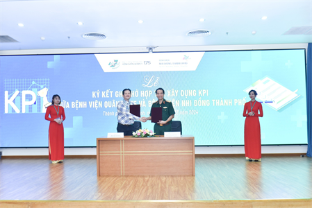 Bệnh viện Quân y 175 ký kết hợp tác xây dựng KPI với Bệnh viện Nhi Đồng Thành phố Hồ Chí Minh