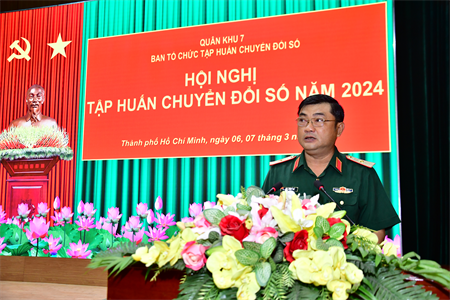 Quân khu 7 tập huấn Chuyển đổi số năm 2024