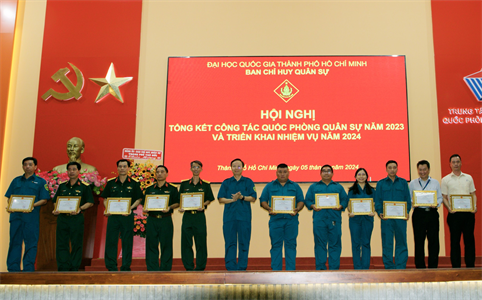 Ban CHQS Đại học Quốc gia TPHCM triển khai nhiệm vụ năm 2024
