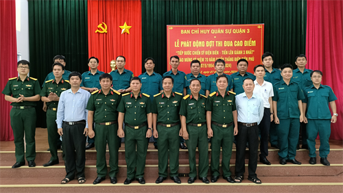 LLVT Quận 3 phát động thi đua cao điểm “Tiếp bước chiến sĩ Điện Biên - Tiến lên giành 3 nhất”