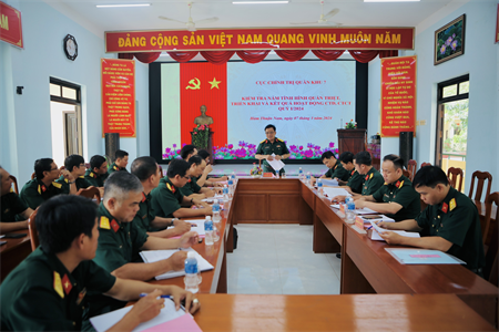 Cục Chính trị Quân khu kiểm tra công tác Đảng, công tác chính trị tại tỉnh Bình Thuận