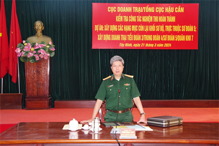 Tổng cục Hậu cần kiểm tra công tác xây dựng cơ bản tại Sư đoàn 5