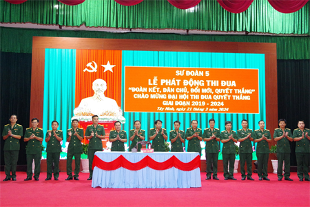 Sư đoàn 5 phát động thi đua cao điểm chào mừng Đại hội Thi đua Quyết thắng giai đoạn 2019 - 2024