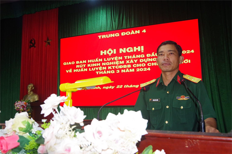 Trung đoàn 4, Sư đoàn 5 rút kinh nghiệm tháng đầu huấn luyện