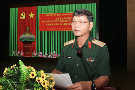 Khai mạc Hội thi tuyên truyền hướng nghiệp, tuyển sinh quân sự năm 2024