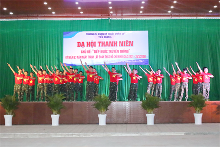 Sôi nổi các hoạt động đêm Dạ hội thanh niên tại Trường Sĩ quan Kỹ thuật quân sự