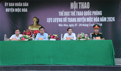 Huyện Mộc Hóa tổ chức Hội thao thể dục thể thao Quốc phòng năm 2024