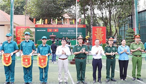 Thành phố Thủ Đức: Khai mạc Hội thi, hội thao quốc phòng, thể dục thể thao năm 2024