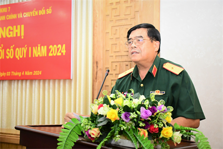 Quân khu hội nghị công tác Chuyển đổi số quý I năm 2024
