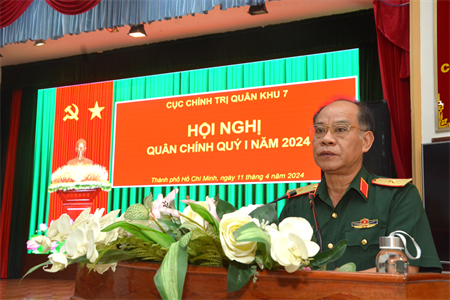 Cục Chính trị Quân khu Hội nghị Quân chính quý I năm 2024