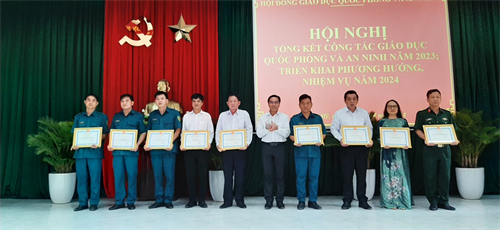 Hội đồng Giáo dục Quốc phòng và an ninh thị xã Phú Mỹ triển khai phương hướng nhiệm vụ năm 2024