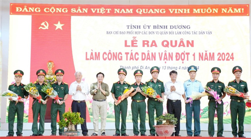 Tỉnh Bình Dương: Các đơn vị Quân đội phối hợp làm công tác dân vận trên địa bàn thành phố Dĩ An