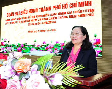 Đoàn đại biểu Hội đồng Nhân dân TPHCM thăm, động viên Khối nữ du kích miền Nam
