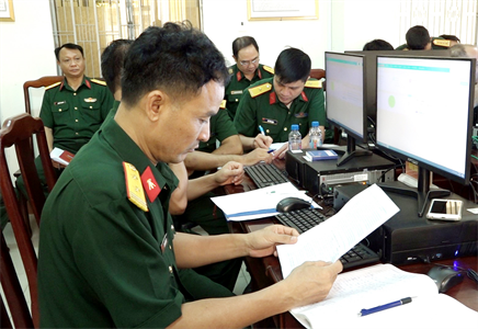 Bộ CHQS tỉnh Bình Dương tập huấn chuyển đổi số năm 2024