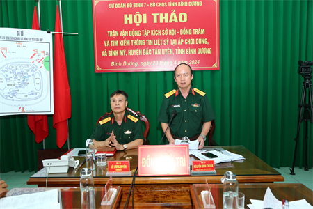 Bộ CHQS tỉnh Bình Dương phối hợp tổ chức hội thảo tìm kiếm thông tin liệt sĩ trên địa bàn