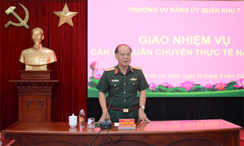 Quân khu 7 giao nhiệm vụ cán bộ đi luân chuyển thực tế năm 2024