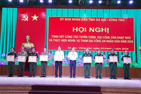 Tỉnh Bà Rịa - Vũng Tàu hoàn thành 100% chỉ tiêu tuyển quân năm 2024