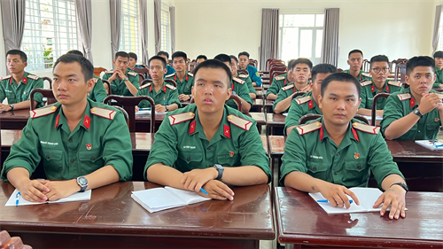 Đảng ủy Quân sự tỉnh Bà Rịa - Vũng Tàu bồi dưỡng nhận thức về Đảng cho đoàn viên ưu tú