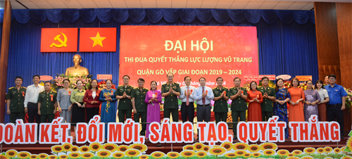 Phong trào Thi đua Quyết thắng, động lực thúc đẩy LLVT quận Gò Vấp hoàn thành xuất sắc mọi nhiệm vụ được giao