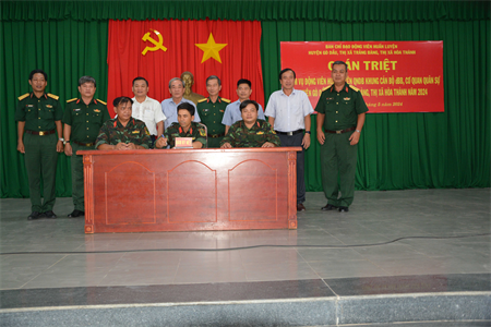 Huấn luyện cán bộ Khung B dự bị động viên năm 2024