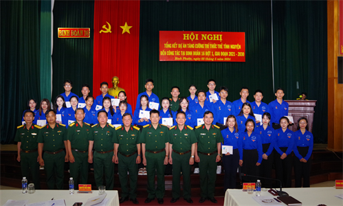 Tổng kết dự án tăng cường trí thức trẻ tình nguyện đến công tác tại Binh đoàn 16 đợt 1