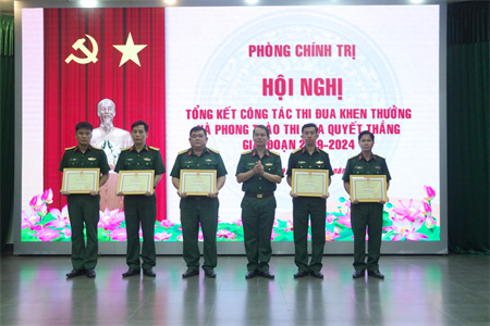 Phòng Chính trị, Bộ CHQS tỉnh Tây Ninh tổ chức Hội nghị tổng kết công tác thi đua, khen thưởng và Phong trào Thi đua Quyết thắng giai đoạn 2019-2024