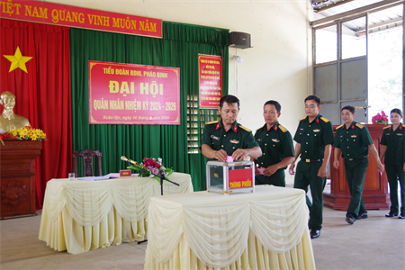 Tiểu đoàn Bảo đảm huấn luyện Pháo binh, Trường bắn Quốc gia Khu vực 3 tổ chức thành công Đại hội quân nhân nhiệm kỳ 2024 - 2026