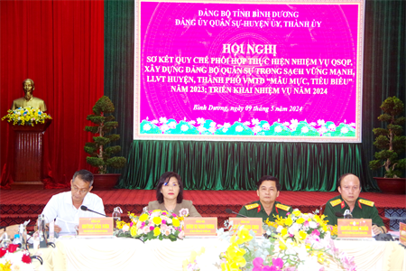 Đảng ủy Quân sự tỉnh Bình Dương và các huyện, thị, thành ủy: Công tác phối hợp hoạt động đạt hiệu quả thiết thực