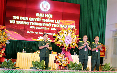 Đại hội Thi đua Quyết thắng LLVT Thành phố Thủ Dầu Một thành công tốt đẹp