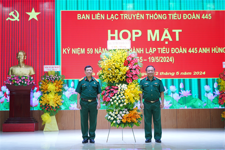 Họp mặt kỷ niệm 59 năm ngày Thành lập Tiểu đoàn 445