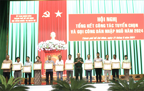 TPHCM tổng kết công tác tuyển chọn, gọi công dân nhập ngũ năm 2024