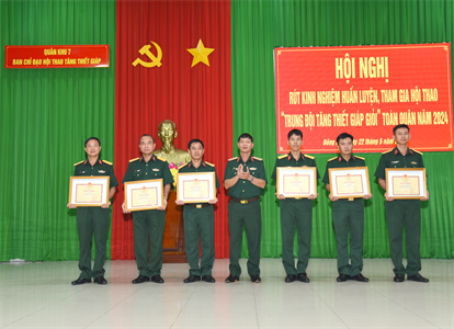 Lữ đoàn 26 đạt thành tích cao trong Hội thao “Trung đội Tăng thiết giáp giỏi” toàn quân năm 2024