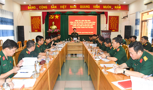 Ban Chỉ huy Quân sự thành phố Thủ Đức làm tốt công tác xét duyệt, tuyển chọn công dân nhập ngũ